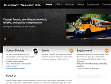 Tablet Screenshot of cloquettransit.com